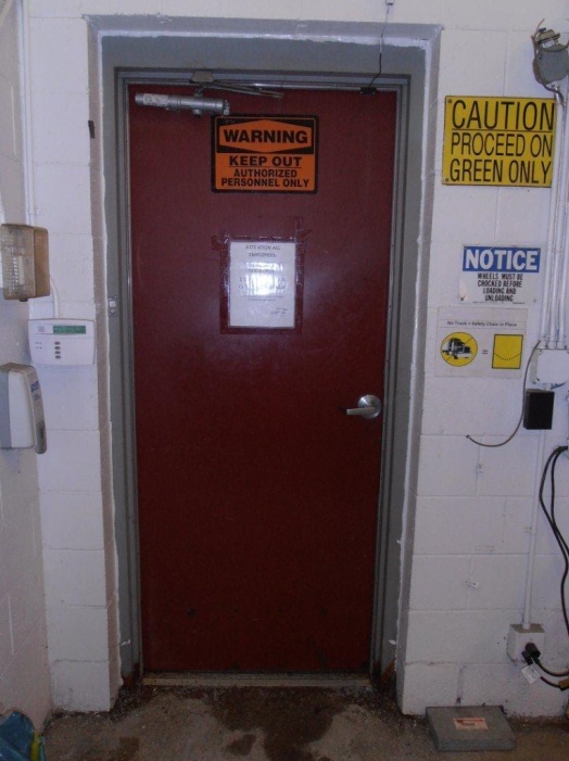 Steel security door with keyless locks installed in Milwaukee