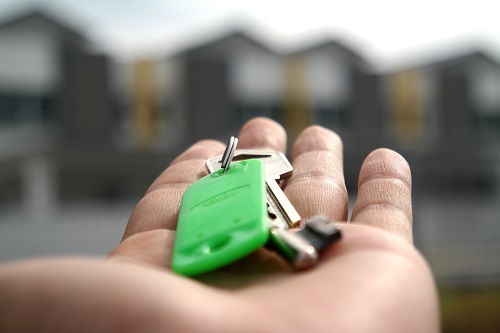 Apartment Renter Holding Key