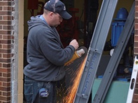 Milwaukee steel door installation